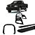 Kit Quebra Mato Santo Antônio H2 Estribo Oval S-10 94/2011 Preto - Imagem 1