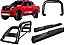 Kit Quebra Mato Santo Antonio H2 Estribo Frontier 16/20 Preto - Imagem 1