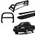 Kit Quebra Mato Santo Antônio H2 Estribo Chapa S10 94/2011 Preto - Imagem 1