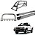 Kit Quebra Mato Santo Antônio Estribo Plataforma S10 94/2011 Cromado - Imagem 1