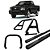 Kit Quebra Mato Santo Antônio Estribo Oval S10 94/2011 Preto - Imagem 1