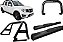 Kit Quebra Mato Santo Antônio Estribo Frontier 08/2016 Preto - Imagem 1