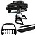 Kit Quebra Mato Santo Antônio Estribo Chapa Aço S10 94/2011 Preto - Imagem 1