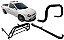 Kit Quebra Mato Estribo Santo Antônio Pick-Up Corsa Preto - Imagem 1