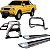 Kit Quebra Mato Estribo Santo Antônio H2 L200 004 Cromado - Imagem 1