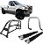 Kit Quebra Mato Estribo Santo Antônio F250 C/Simples Prata - Imagem 1