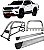 Kit Quebra Mato Estribo Santo Antônio Duplo Hilux 16/20 Cromado - Imagem 1