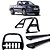 Kit Quebra Mato Estribo Preto Brilhante/Santo Antônio Duplo/Amarok CS Preto - Imagem 1