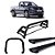 Kit Quebra Mato Estribo Preto Brilhante Santo Antônio H2/Amarok CS Preto - Imagem 1