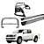 Kit Quebra Mato Estribo Plataforma Santo Antônio H3 Amarok CD Cromado - Imagem 1