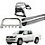 Kit Quebra Mato Estribo Plataforma Santo Antônio H3 Amarok CD Cromado - Imagem 1