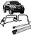 Kit Quebra Mato Estribo Plataforma Santo Antônio H2 Hilux 05/15 Cromado - Imagem 1