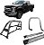 Kit Quebra Mato Estribo Plataforma Santo Antônio F250 C Duplo Cromado - Imagem 1