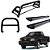 Kit Quebra Mato Estribo Personalizado Santo Antônio  H3-S10 94/2011 Preto - Imagem 1
