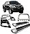 Kit Quebra Mato Estribo Personalizado Santo Antônio H3 Hilux Cromado - Imagem 1