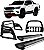 Kit Quebra Mato Estribo Personalizado Santo Antônio H3 Hilux 16/20 Preto - Imagem 1