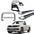 Kit Quebra Mato  Estribo Personalizado Santo Antônio H3 Amarok CS Cromado - Imagem 1