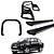 Kit Quebra Mato Estribo Personalizado Santo Antônio H3 Amarok CD Preto - Imagem 1