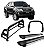 Kit Quebra Mato Estribo Personalizado Santo Antônio H2 Hilux 05/15 Preto - Imagem 1
