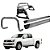 Kit Quebra Mato Estribo Personalizado Alumínio Santo Antônio H3 Amarok CD - Imagem 1