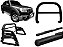 Kit Quebra Mato Estribo Oval Santo Antônio H3 Ranger 97/12 Preto - Imagem 1