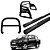 Kit Quebra Mato Estribo Oval Santo Antônio H3 Amarok CD Preto - Imagem 1