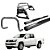 Kit Quebra Mato Estribo Oval Santo Antônio H3 Amarok CD Cromado - Imagem 1