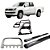 Kit Quebra Mato Estribo Oval Santo Antônio H2 Amarok CD Cromado - Imagem 1