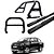 Kit Quebra Mato Estribo Oval Santo Antônio Amarok CD Preto - Imagem 1