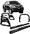 Kit Quebra Mato Estribo Oval Oblongo Santo Antônio H3 Hilux Preto - Imagem 1