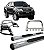 Kit Quebra Mato Estribo Oval Oblongo Santo Antônio H3 Hilux Cromado - Imagem 1