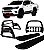Kit Quebra Mato Estribo CH Santo Antônio H3 Hilux 16/20 Preto - Imagem 1