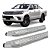 Estribo Cromado De Chapa Hilux 2016 Ate 2020 Cabine Dupla - Imagem 1
