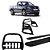 Kit Quebra Mato Estribo Chapa Santo Antônio H3/Amarok CS Preto - Imagem 1