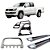 Kit Quebra Mato Estribo Chapa Santo Antônio H2 Amarok CD Cromado - Imagem 1