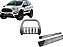 Kit Quebra Mato Estribo Chapa Aço EcoSport 13/2020 Cromado - Imagem 1