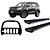 Kit Quebra Mato C/Proteção Estribo Preto Brilhante TrailBlazer Preto - Imagem 1