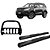 Kit Quebra Mato C/Proteção Estribo Chapa/ TrailBlazer Preto - Imagem 1