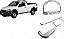 Kit Quebra Mato Chapa Estribo Chapa Cromado Strada 2014/2020 - Imagem 1