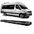 Estribo Sprinter 313 Plataforma de Alumínio Preto - Imagem 1
