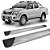 Estribo Lateral Hilux 2005 a 2015 Chapa Alumínio Prata C D - Imagem 1
