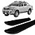 Estribo Lateral Hilux 2005 a 2015 Chapa Aço Preto C D - Imagem 1