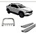 Kit Quebra Mato + Estribo Chapa Fiat Toro Cromado - Imagem 1