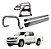 Kit Quebra Mato[estribo Oval]santo Anth2 Amarok Cd Cromado - Imagem 1