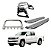 Kit Estribo Chapa/quebra Mato/santo Anth3 Amarok Cd Cromado - Imagem 1