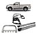 Kit Quebra Mato Santo Ant.h3 Estribo Plat S10 12/20 Cs Cromo - Imagem 1