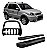 Kit Quebra Mato E Estribo Alumínio Ecosport 04 A 2007 Preto - Imagem 1
