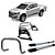 Kit Quebra Mato Santo Antônio H3 Estribo Quadrado S10 12/2020 C/D Prata - Imagem 1