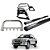 Kit Quebra Mato Santo Antônio H3 Estribo Oblongo S10 94/2011 Cromado C/D - Imagem 1