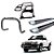 Kit Quebra Mato Santo Antônio Estribo Personalizado S10 94/2011 Cromado - Imagem 1